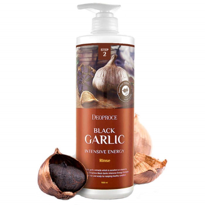 Бальзам для волос Deoproce Black Garlic Intensive Energy, 1000 мл - Фото 1