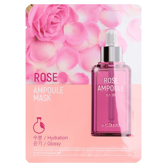 

Маска для лица тканевая Dr.Cellio Rose Ampoule Mask