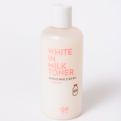 Тонер для лица осветляющий G9 White In Milk Toner 300 мл