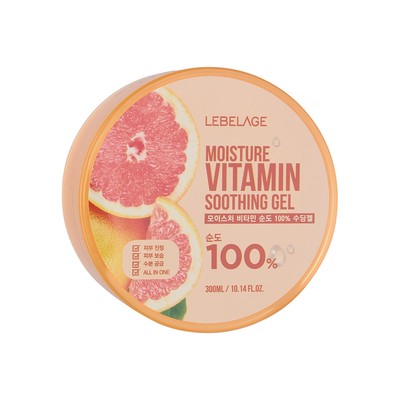 Гель для лица и тела Lebelage Moisture Vitamin Purity 100% Soothing Gel, 300 мл