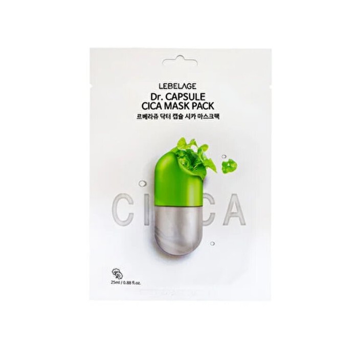 

Маска для лица тканевая Lebelage Dr.Capsule Cica Mask Pack, 25 мл