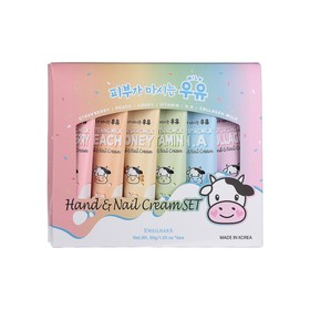 Набор кремов для рук и ногтей Welcos Kwailnara Hand & Nail Cream Set, 6 шт