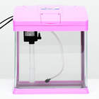 Аквариум SeaStar HX-240F, 10 л, в комплекте: LED-лампа, фильтр, розовый - Фото 2