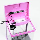 Аквариум SeaStar HX-240F, 10 л, в комплекте: LED-лампа, фильтр, розовый - Фото 5