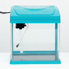 Аквариум SeaStar HX-320F в комплекте: LED-лампа, фильтр, 18 л, голубой - Фото 2