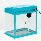 Аквариум SeaStar HX-320F в комплекте: LED-лампа, фильтр, 18 л, голубой - Фото 3