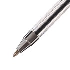 Набор шариковых ручек Calligratan 12 штук, 0,5мм, корпус прозрачный, рифленый держатель, чернила синие - фото 23811909