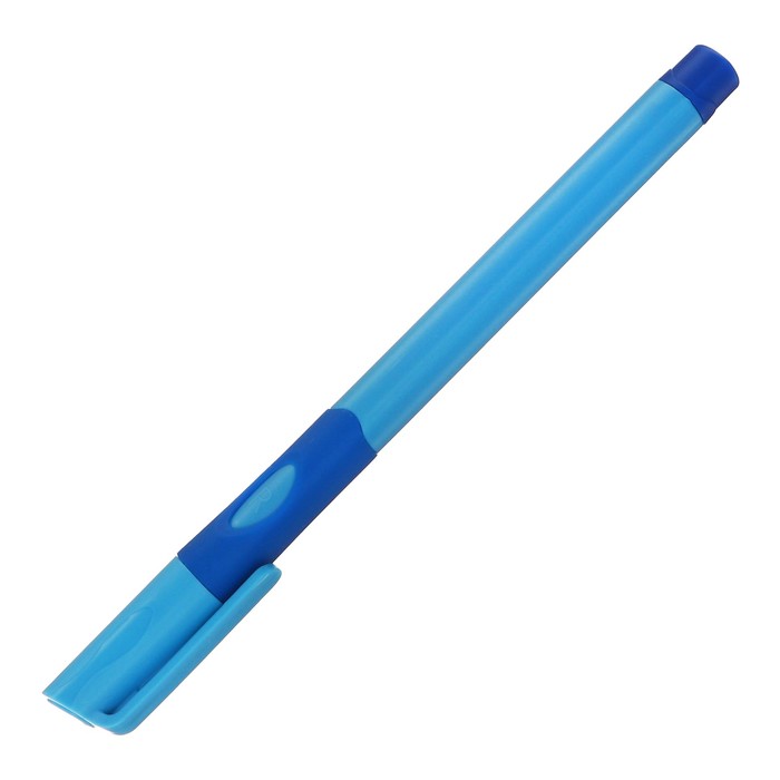 Набор шариковых ручек 12 штук, 0,7мм, корпус с резиновым держателем, чернила синие, МИКC