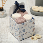 Салфетки махровые «Этель» Enough, 4 шт., 30×30 см, хлопок 100%, бежевые/белые - Фото 1