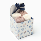 Салфетки махровые «Этель» Enough, 4 шт., 30×30 см, хлопок 100%, бежевые/белые - Фото 6