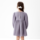 Платье детское с длинным рукавом KAFTAN «Муслин», размер 26 (80-86 см), серое - Фото 3