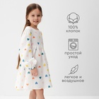 Платье детское с дл. рукавом KAFTAN "Сердечки", р.34 (122-128 см) 10329919 - фото 14297456