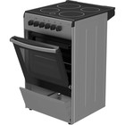 Плита Darina 1B EC341 606 S, электрическая, 4 конфорки, 50 л, электрическая духовка, серая - Фото 3