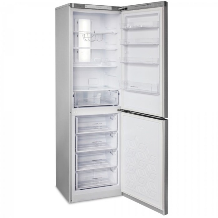 Холодильник "Бирюса" M 980NF, двухкамерный, класс А, 370 л, Full No Frost, серый