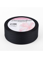 Лента декоративная «Ромбы», 25 мм, 9.1±0.5 м, чёрная - Фото 3