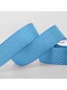 Лента декоративная «Ромбы», 25 мм, 9.1±0.5 м, ярко-голубая - Фото 2