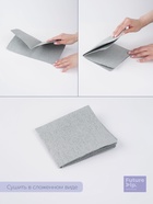 Салфетки для уборки Future Alp Multilayer, 2 шт., микрофибра, ПВА, 30×30 см, серые - Фото 3