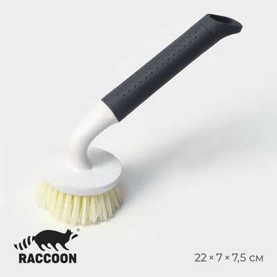 Щётка для мытья посуды Raccoon Breeze, удобная ручка, 21×7.5 см, ворс 2.5 см