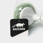 Щётка для мытья посуды с пластиковой губкой Raccoon Breeze, 30×6 см - фото 9475103