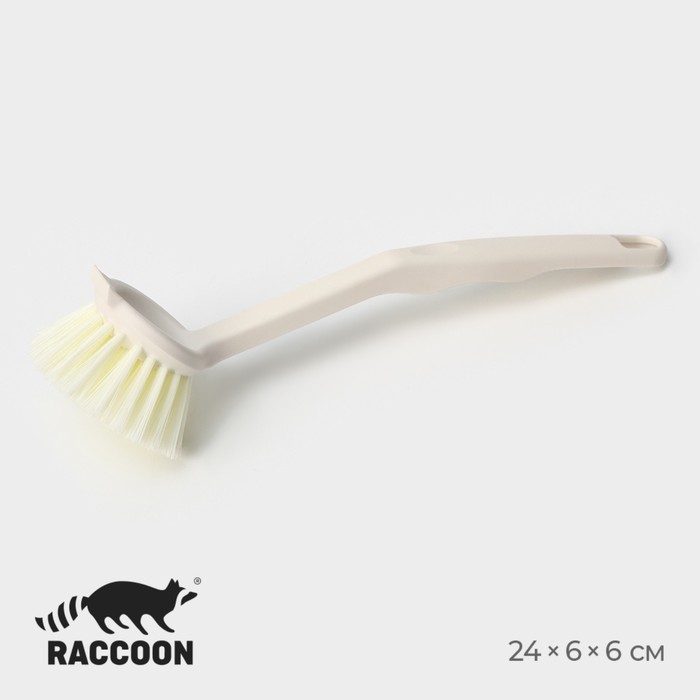 Щётка для мытья посуды Raccoon Breeze, 24×6 см, ворс 2,5 см - Фото 1