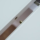 Стол кухонный на одной ножке раскладной, 124(154)х75х76, ЛДСП 22мм+закаленое стекло, Белый - фото 23882701