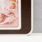 Фоторамка ЛХДФ "Семья домик" 33х51 на 4 фото 10x15 см, цв. венге-белый (пластиковый экран) - фото 23837839