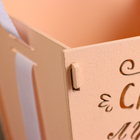 Кашпо деревянное "Самой лучшей маме" (12*12*10,5) Пудровый-белый - фото 23874523