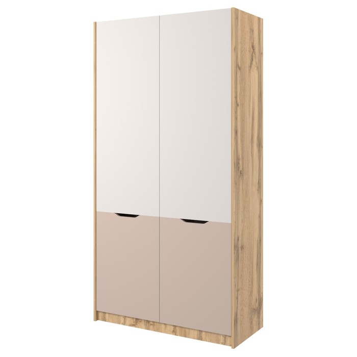 Шкаф для одежды «Модена», 1032×459×2010 мм, дуб вотан / кашемир серый / глиняный серый - Фото 1
