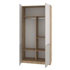 Шкаф для одежды «Модена», 1032×459×2010 мм, дуб вотан / кашемир серый / глиняный серый - Фото 2