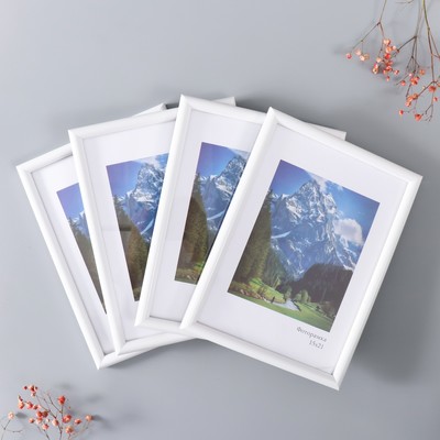 Набор фоторамок для фото 15×21 см Keep memories «Радуга», 4 шт., белый, (пластиковый экран)