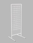 Стойка с сеткой, двухсторонняя, в комплекте 96 крючков для семян, 63×72×183 см, белая - Фото 2