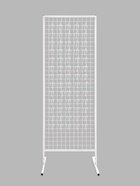 Стойка с сеткой, двухсторонняя, в комплекте 96 крючков для семян, 63×72×183 см, белая - Фото 3