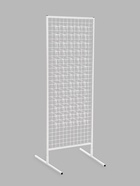 Стойка с сеткой, двухсторонняя, в комплекте 96 крючков для семян, 63×72×183 см, белая - Фото 4