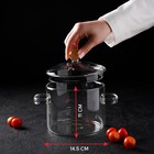 УЦЕНКА Кастрюля из жаропрочного стекла Magistro «Лия», 1,2 л, 20×14 см - Фото 2