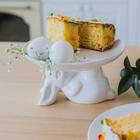 УЦЕНКА Блюдо торта и пироженых "Зайка" 20,5х11,5 см, цвет белый - Фото 5