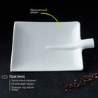 УЦЕНКА Блюдо фарфоровое "Лопатка" 24,5x18x3,5 см - фото 14918213