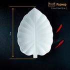 УЦЕНКА Блюдо фарфоровое «Бланш.Лист» 31×22×3.5 см - Фото 5