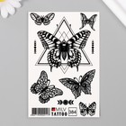 Татуировка на тело "Бабочки" 10х15 см - фото 9487780