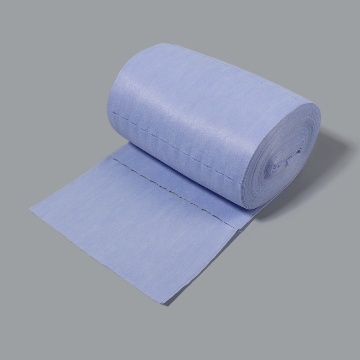 Набор одноразовых воротничков, в рулоне, без липкого слоя, 8 × 40 см, 100 шт, цвет голубой - Фото 1