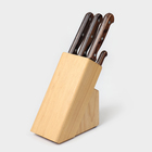Набор кухонных ножей TRAMONTINA Polywood, 6 предметов, ножи с подставкой - фото 12361506