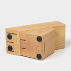 Набор кухонных ножей TRAMONTINA Polywood, 6 предметов, ножи с подставкой - фото 23874561