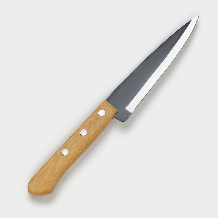 Нож кухонный поварской TRAMONTINA Carbon поварской, лезвие 12,5 см - фото 1909571908