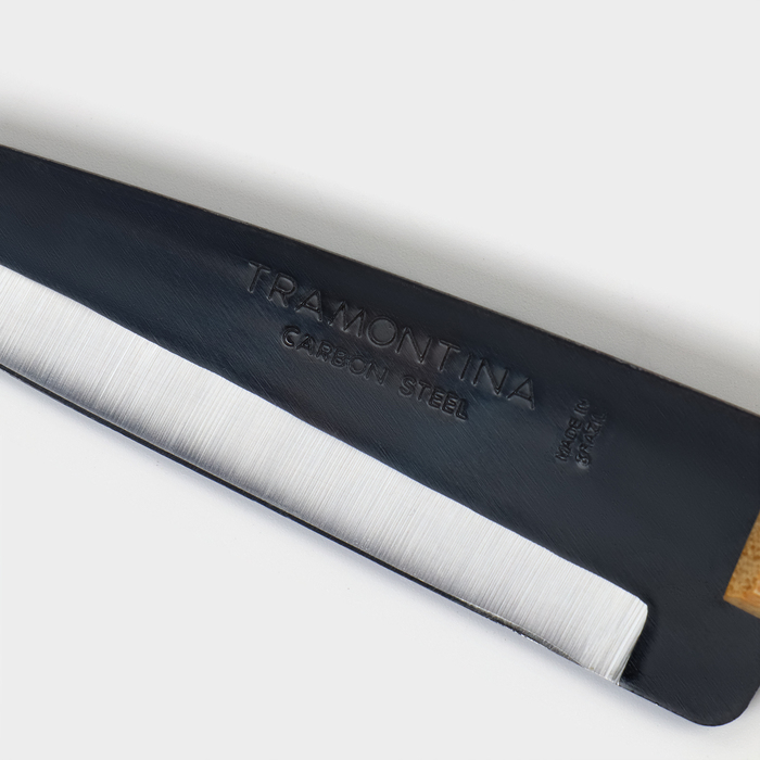 Нож кухонный поварской TRAMONTINA Carbon поварской, лезвие 12,5 см - фото 1909571911