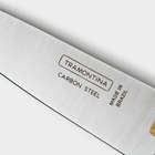 Нож кухонный поварской TRAMONTINA Carbon, лезвие 15 см - Фото 4