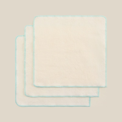 Салфетки махровые SL HOME: Frame «Айвори», 30×30 см - 3 шт., хлопок 100%, бежевые