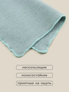 Салфетки махровые SL HOME: Frame «Аззура», 30×30 см - 3 шт., хлопок 100%, бирюзовые - Фото 2