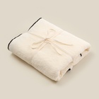 Полотенце махровое SL HOME: Black Frame "Айвори" 100х180 см, 100% хлопок, 470 г/м2 9848849 - фото 12744560