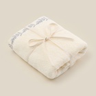 Полотенце махровое SL HOME: Floral «Айвори» 90×150 см, хлопок 100%, бежевое - Фото 9