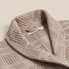 Халат вафельный мужской SL HOME: Chess «Саббиа», размер M, хлопок 100%, коричневый - Фото 11