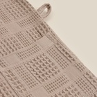 Халат вафельный мужской SL HOME: Chess «Саббиа», размер M, хлопок 100%, коричневый - Фото 13